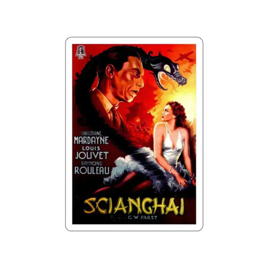 THE SHANGHAI DRAMA (ITALIAN) 1938 Movie Poster STICKER Vinyl Die-Cut Decal 2 Inch - The Sticker Space