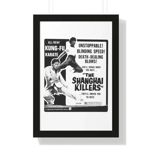 THE SHANGHAI KILLERS 1971 - Framed Movie Poster 16″ x 24″ Black - The Sticker Space