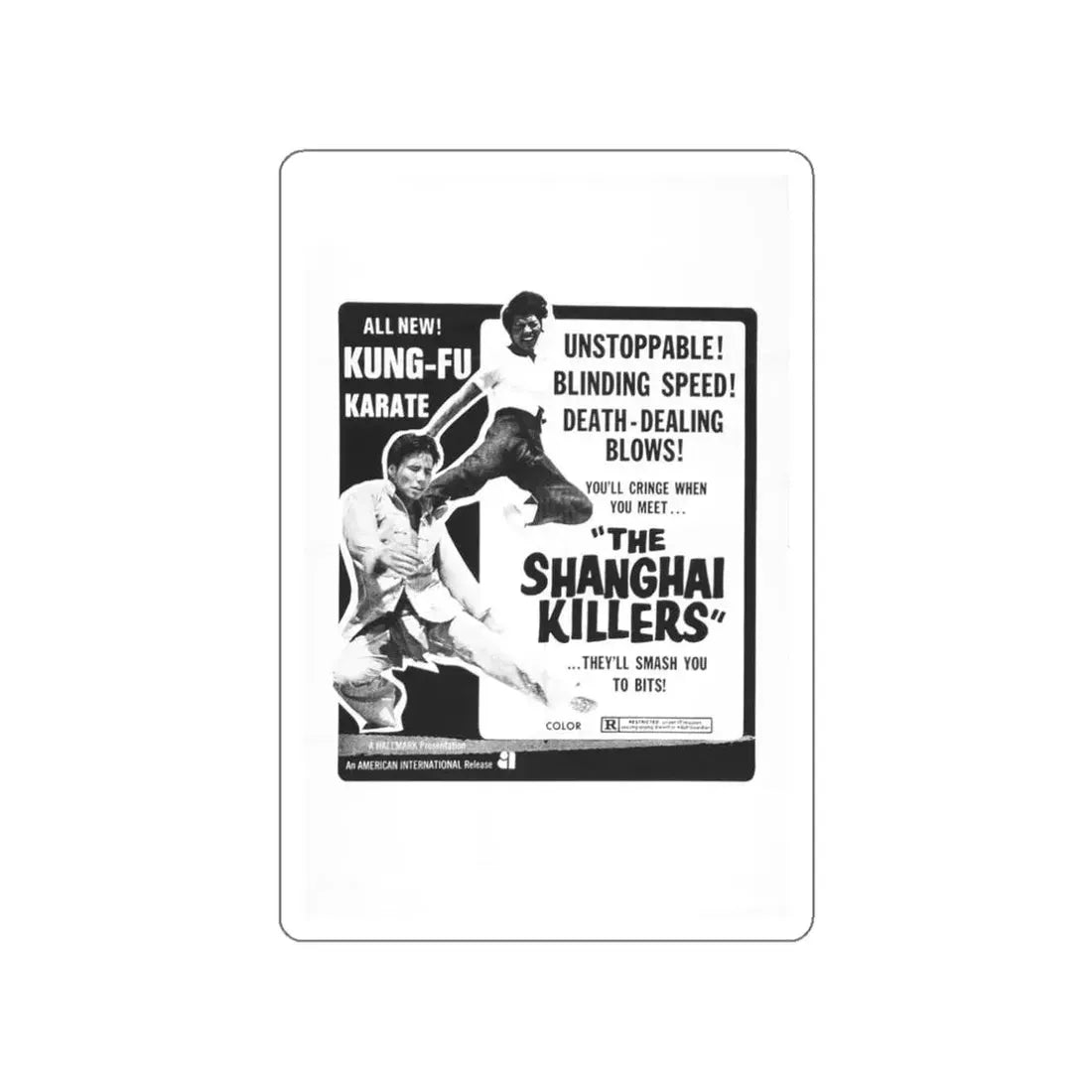 THE SHANGHAI KILLERS 1971 Movie Poster STICKER Vinyl Die-Cut Decal 3 Inch - The Sticker Space