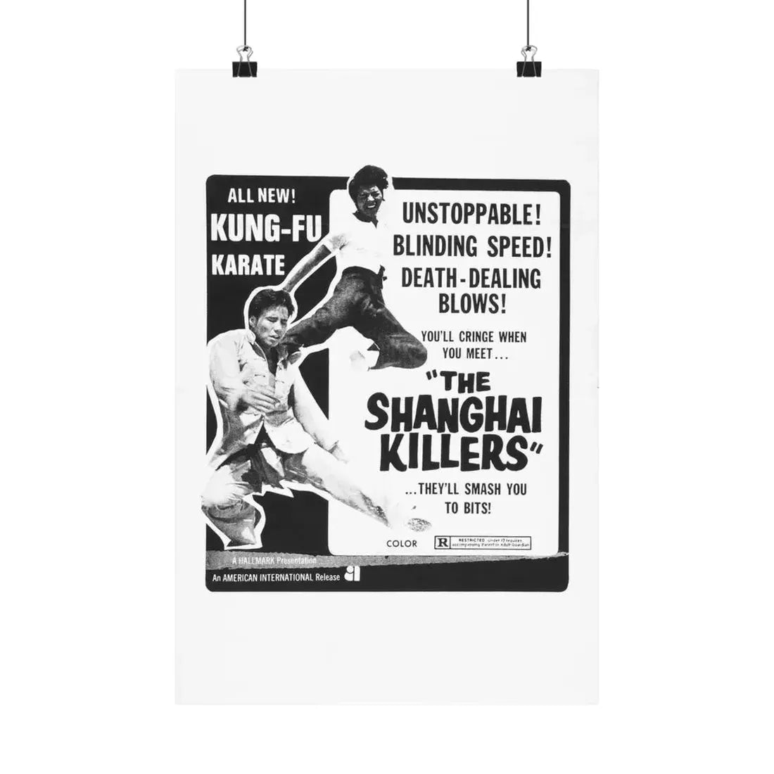 THE SHANGHAI KILLERS 1971 - Paper Movie Poster 12″ x 18″ Matte - The Sticker Space