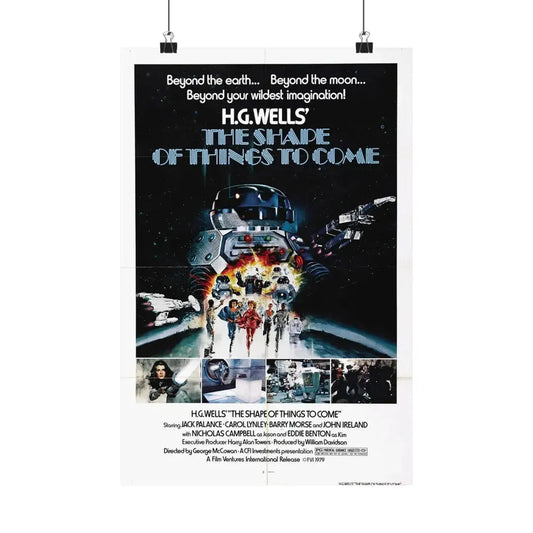 THE SHAPE OF THINGS TO COME 1979 - Paper Movie Poster 12″ x 18″ Matte - The Sticker Space