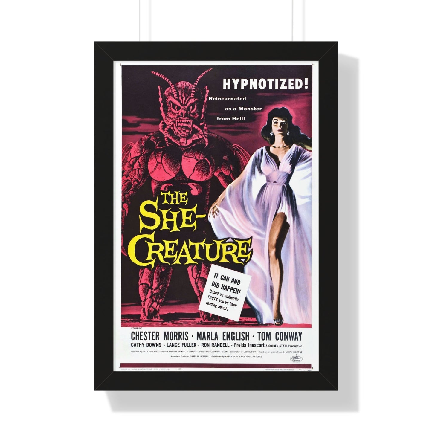 THE SHE-CREATURE 1956 - Framed Movie Poster-16″ x 24″-The Sticker Space