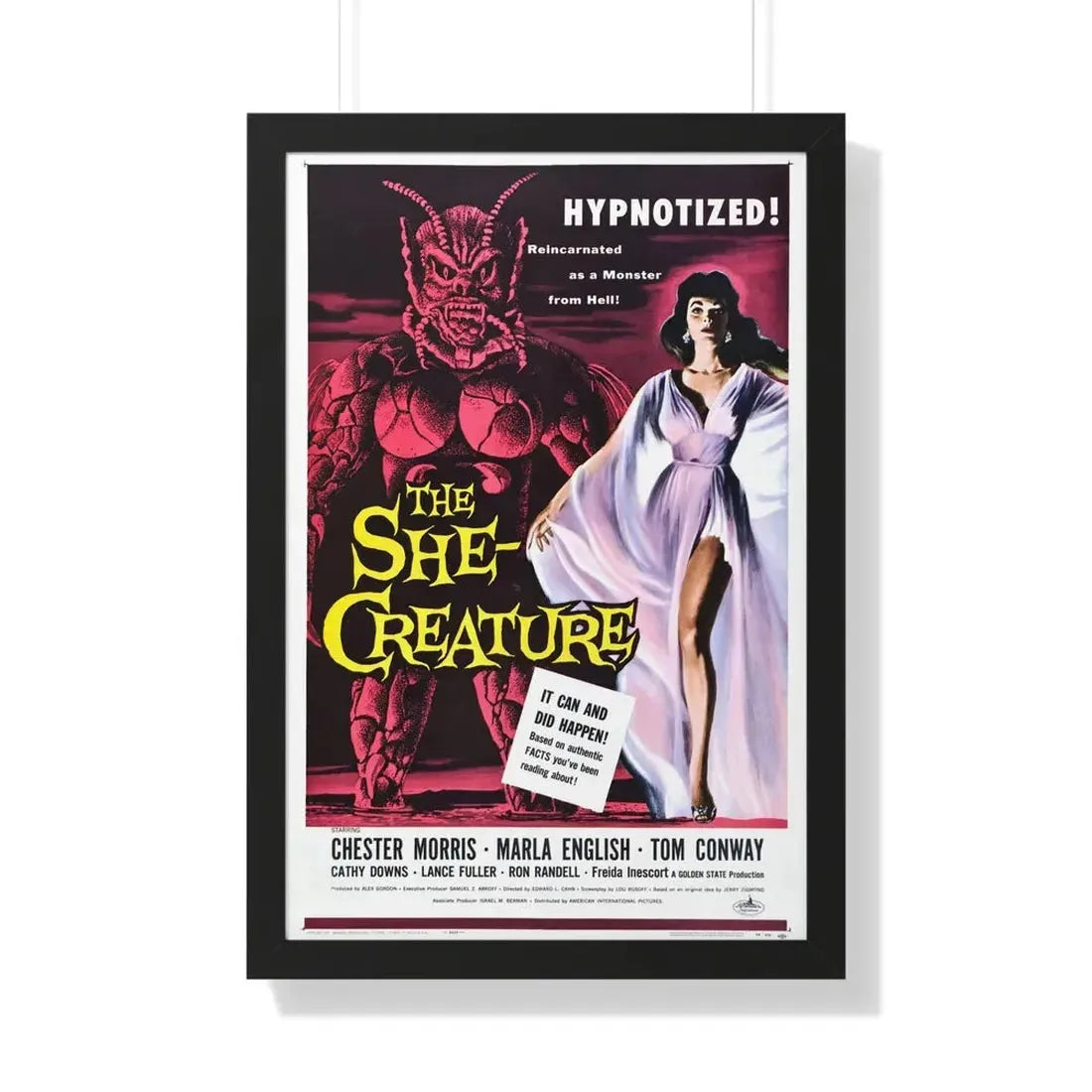 THE SHE-CREATURE 1956 - Framed Movie Poster 20" x 30" Black - The Sticker Space