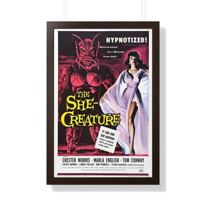 THE SHE-CREATURE 1956 - Framed Movie Poster 20" x 30" Walnut - The Sticker Space