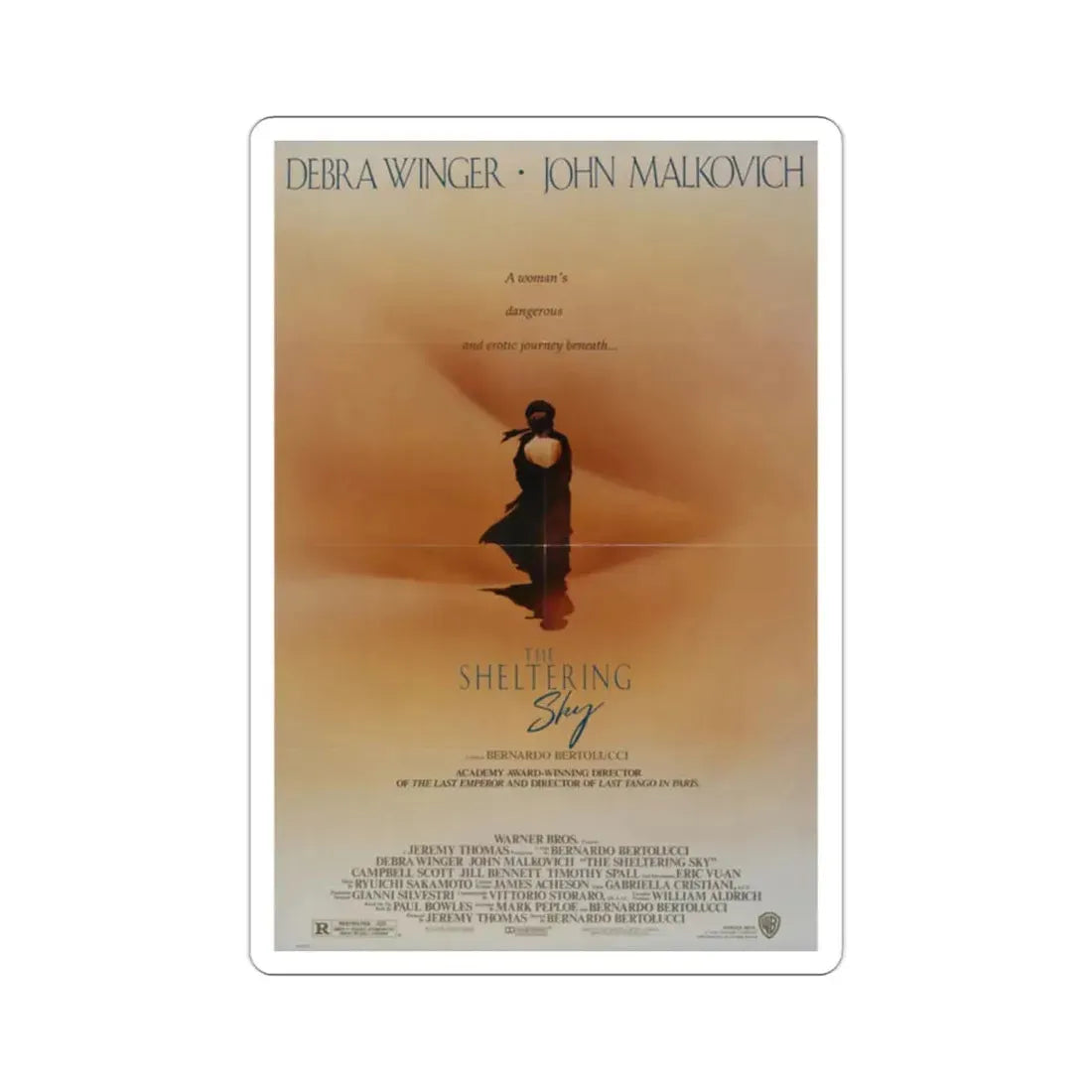 The Sheltering Sky 1990 Movie Poster STICKER Vinyl Die-Cut Decal 2 Inch - The Sticker Space