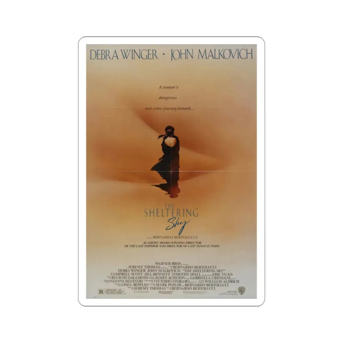 The Sheltering Sky 1990 Movie Poster STICKER Vinyl Die-Cut Decal 2 Inch - The Sticker Space