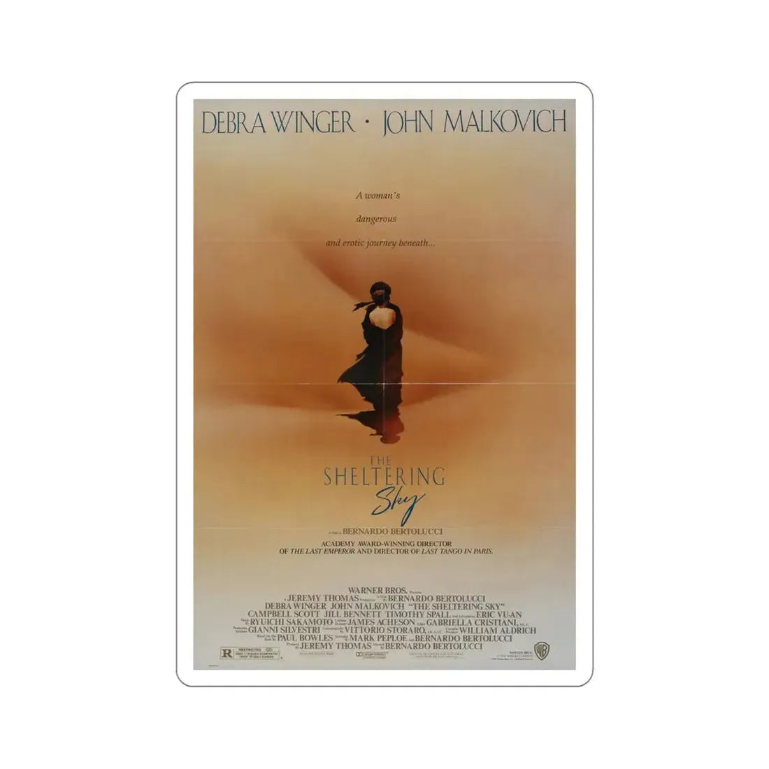 The Sheltering Sky 1990 Movie Poster STICKER Vinyl Die-Cut Decal 6 Inch - The Sticker Space
