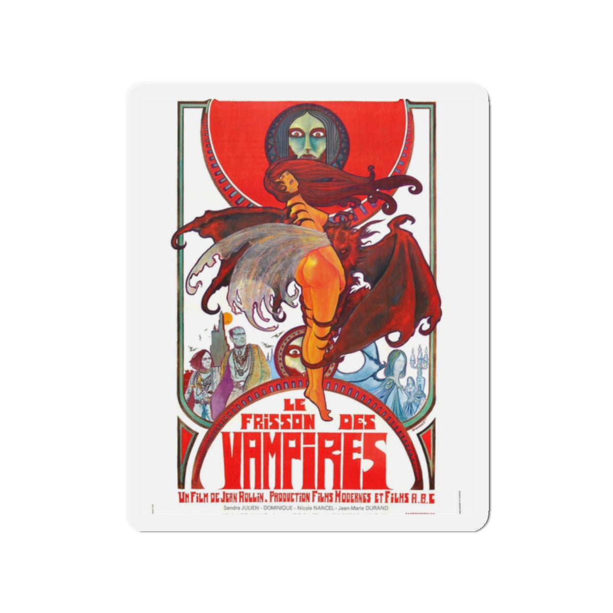 THE SHIVER OF THE VAMPIRE 1971 Movie Poster - Refrigerator Magnet-2 Inch-The Sticker Space