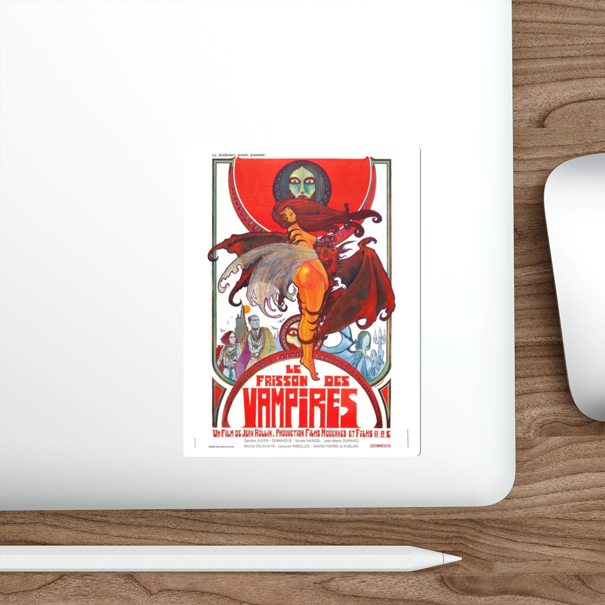 THE SHIVER OF THE VAMPIRE 1971 Movie Poster STICKER Vinyl Die-Cut Decal-The Sticker Space