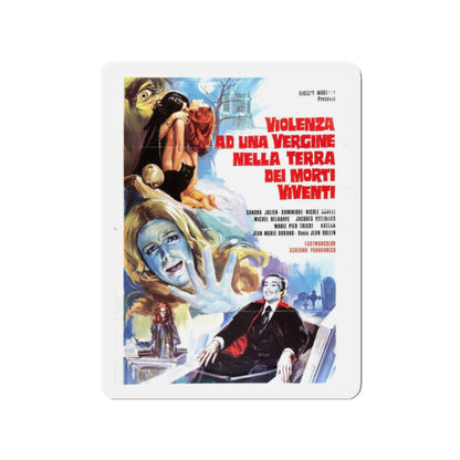 THE SHIVER OF THE VAMPIRE (ITALIAN) 1971 Movie Poster - Refrigerator Magnet-2 Inch-Die-Cut-The Sticker Space