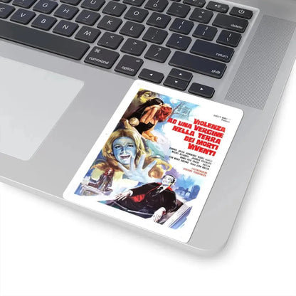 THE SHIVER OF THE VAMPIRE (ITALIAN) 1971 Movie Poster - STICKER Vinyl Kiss-Cut Decal - The Sticker Space