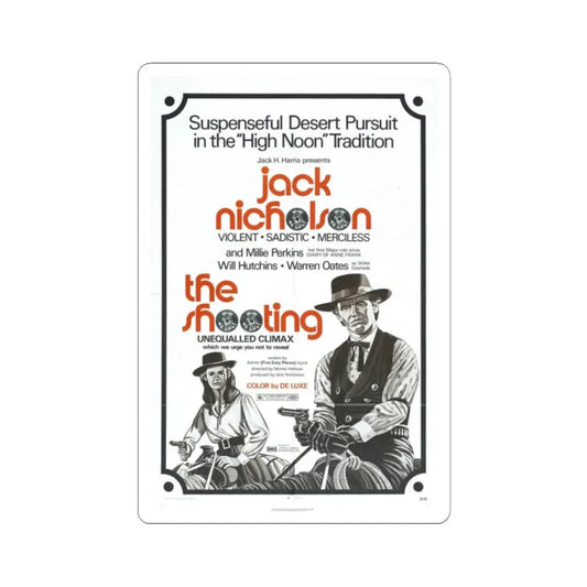 The Shooting 1967 Movie Poster - STICKER Vinyl Kiss-Cut Decal 2 Inch White - The Sticker Space