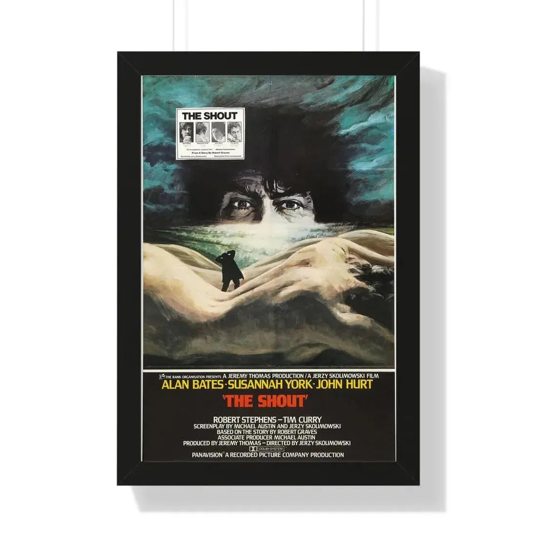THE SHOUT 1978 - Framed Movie Poster 16″ x 24″ Black - The Sticker Space