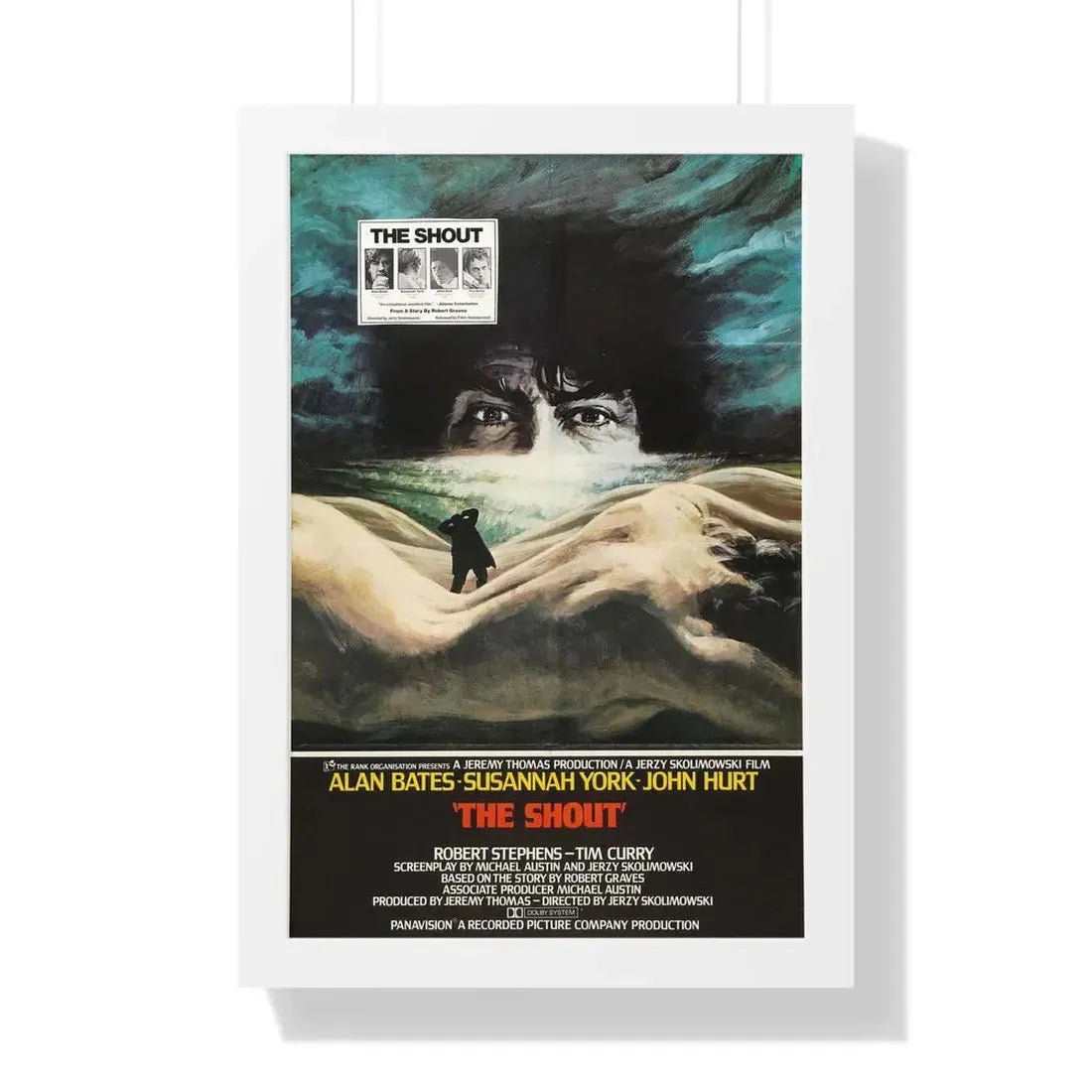 THE SHOUT 1978 - Framed Movie Poster 16″ x 24″ White - The Sticker Space
