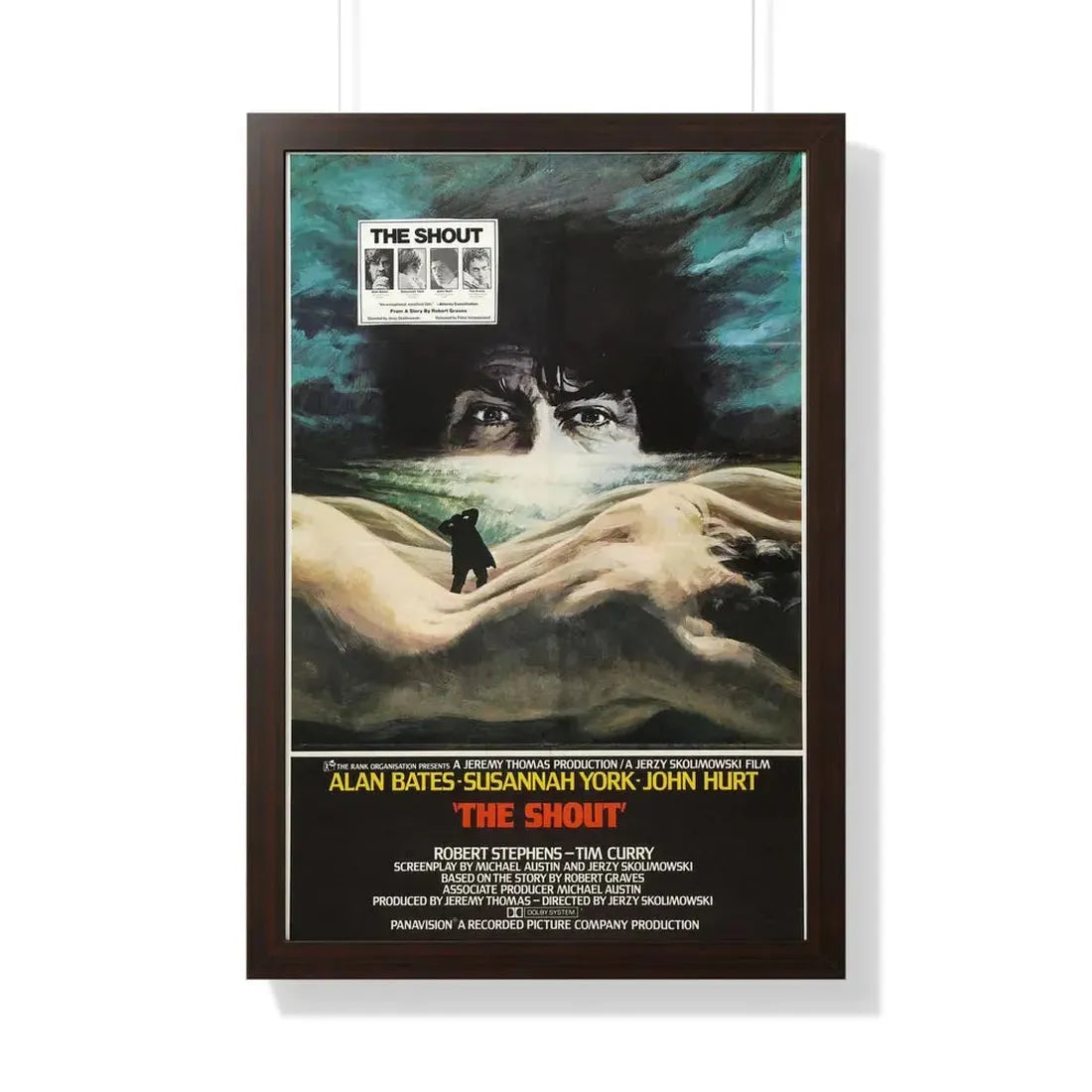 THE SHOUT 1978 - Framed Movie Poster 20" x 30" Walnut - The Sticker Space