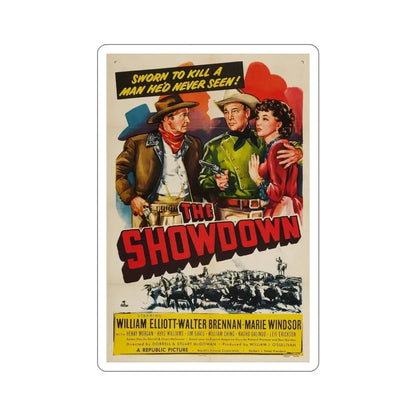 The Showdown 1950 Movie Poster STICKER Vinyl Die-Cut Decal 6 Inch - The Sticker Space
