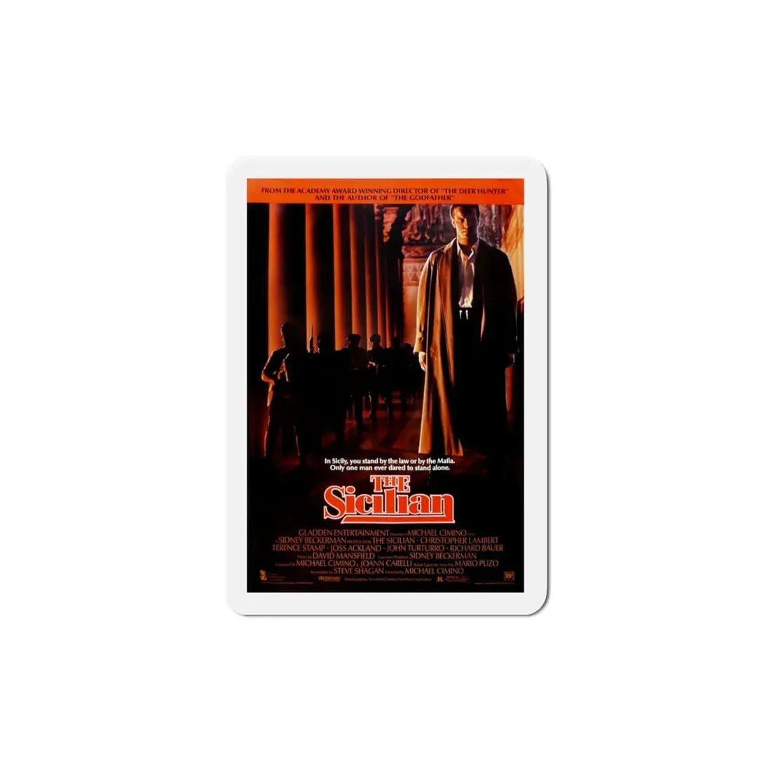The Sicilian 1987 Movie Poster Refrigerator Magnet 5 Inch - The Sticker Space