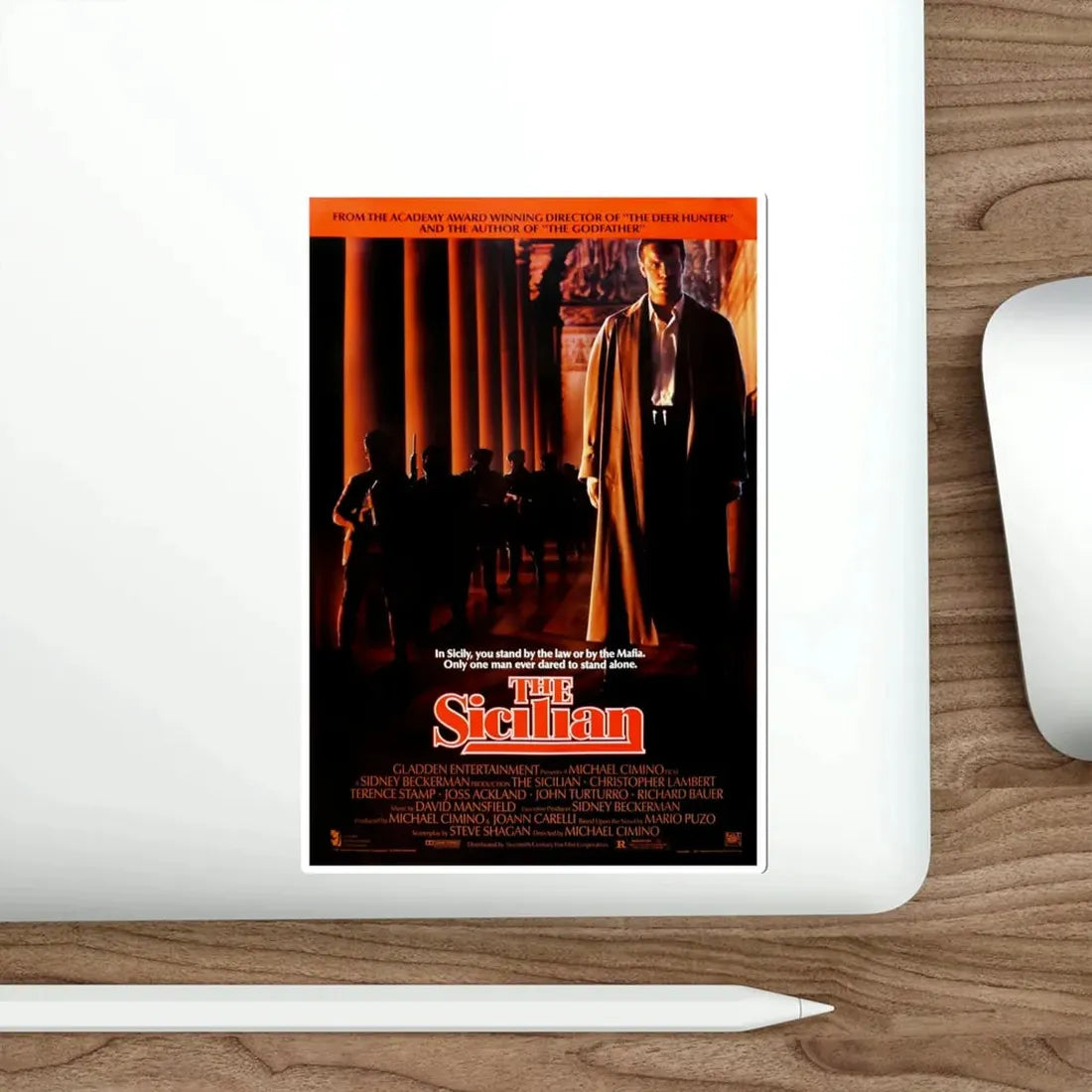 The Sicilian 1987 Movie Poster STICKER Vinyl Die-Cut Decal - The Sticker Space