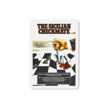 The Sicilian Checkmate 1972 Movie Poster Refrigerator Magnet 2 Inch - The Sticker Space