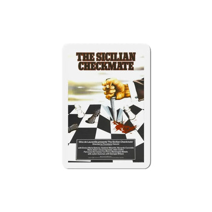 The Sicilian Checkmate 1972 Movie Poster Refrigerator Magnet 6 Inch - The Sticker Space