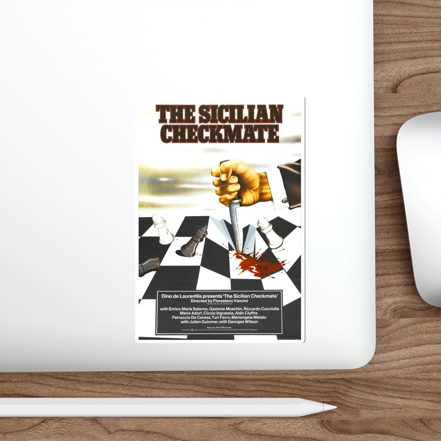 The Sicilian Checkmate 1972 Movie Poster STICKER Vinyl Die-Cut Decal-The Sticker Space