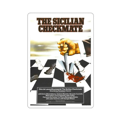 The Sicilian Checkmate 1972 Movie Poster STICKER Vinyl Die-Cut Decal 3 Inch - The Sticker Space