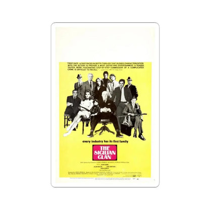 The Sicilian Clan 1970 Movie Poster - STICKER Vinyl Kiss-Cut Decal 2 Inch White - The Sticker Space