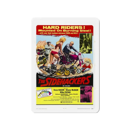 THE SIDEHACKERS 1969 Movie Poster - Refrigerator Magnet 2 Inch - The Sticker Space