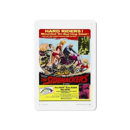 THE SIDEHACKERS 1969 Movie Poster - Refrigerator Magnet 6 Inch - The Sticker Space