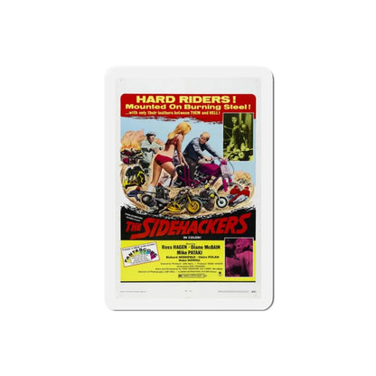 The Sidehackers aka Five the Hard Way 1969 Movie Poster Refrigerator Magnet 2 Inch - The Sticker Space