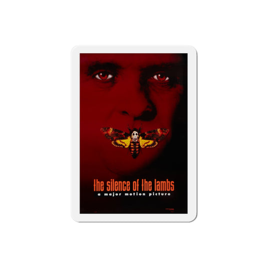 The Silence of the Lambs 1991 Movie Poster Die-Cut Magnet-2" x 2"-The Sticker Space