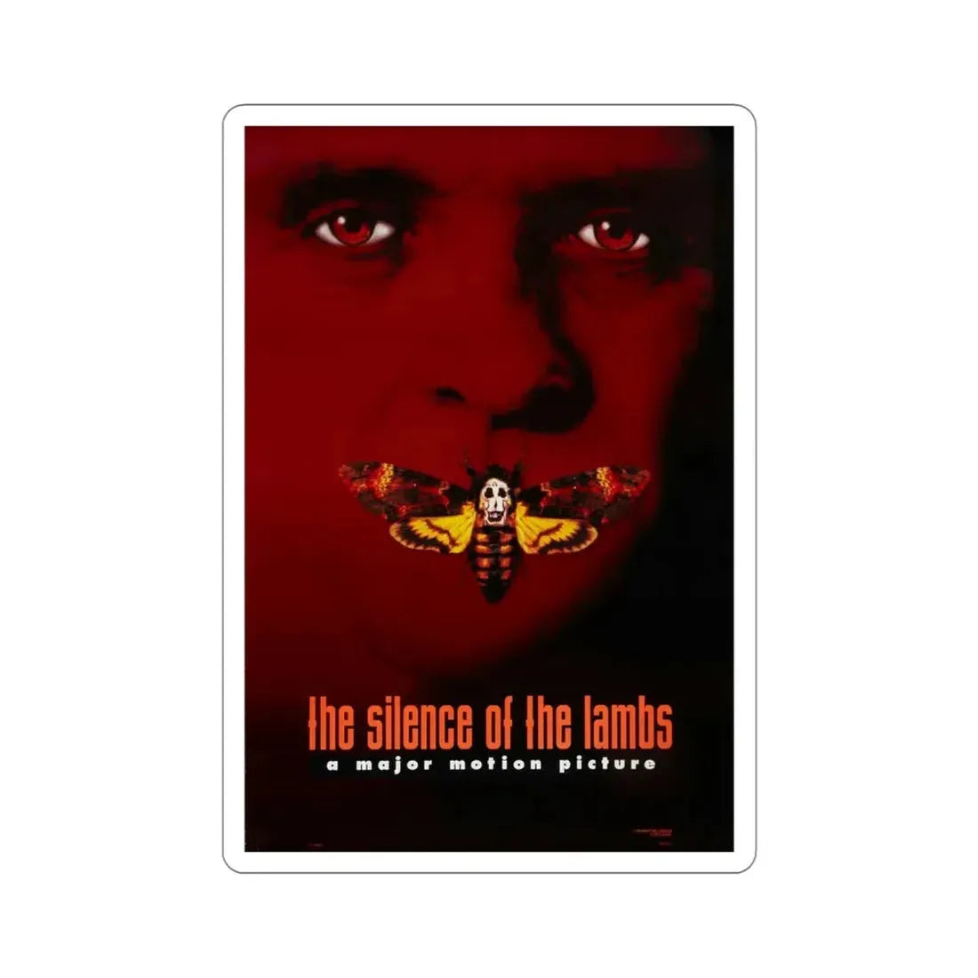 The Silence of the Lambs 1991 Movie Poster STICKER Vinyl Die-Cut Decal 4 Inch - The Sticker Space