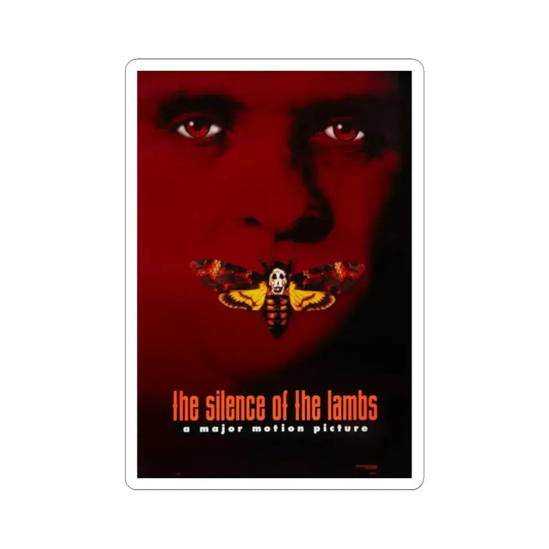 The Silence of the Lambs 1991 Movie Poster - STICKER Vinyl Kiss-Cut Decal 2 Inch White - The Sticker Space