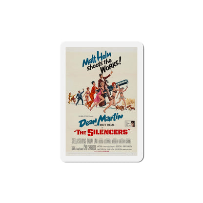 The Silencers 1966 Movie Poster Die-Cut Magnet-5 Inch-The Sticker Space