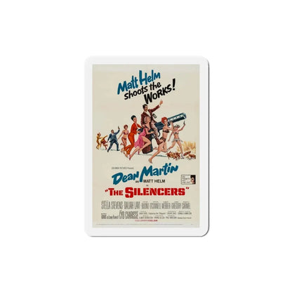 The Silencers 1966 Movie Poster Refrigerator Magnet 3 Inch - The Sticker Space