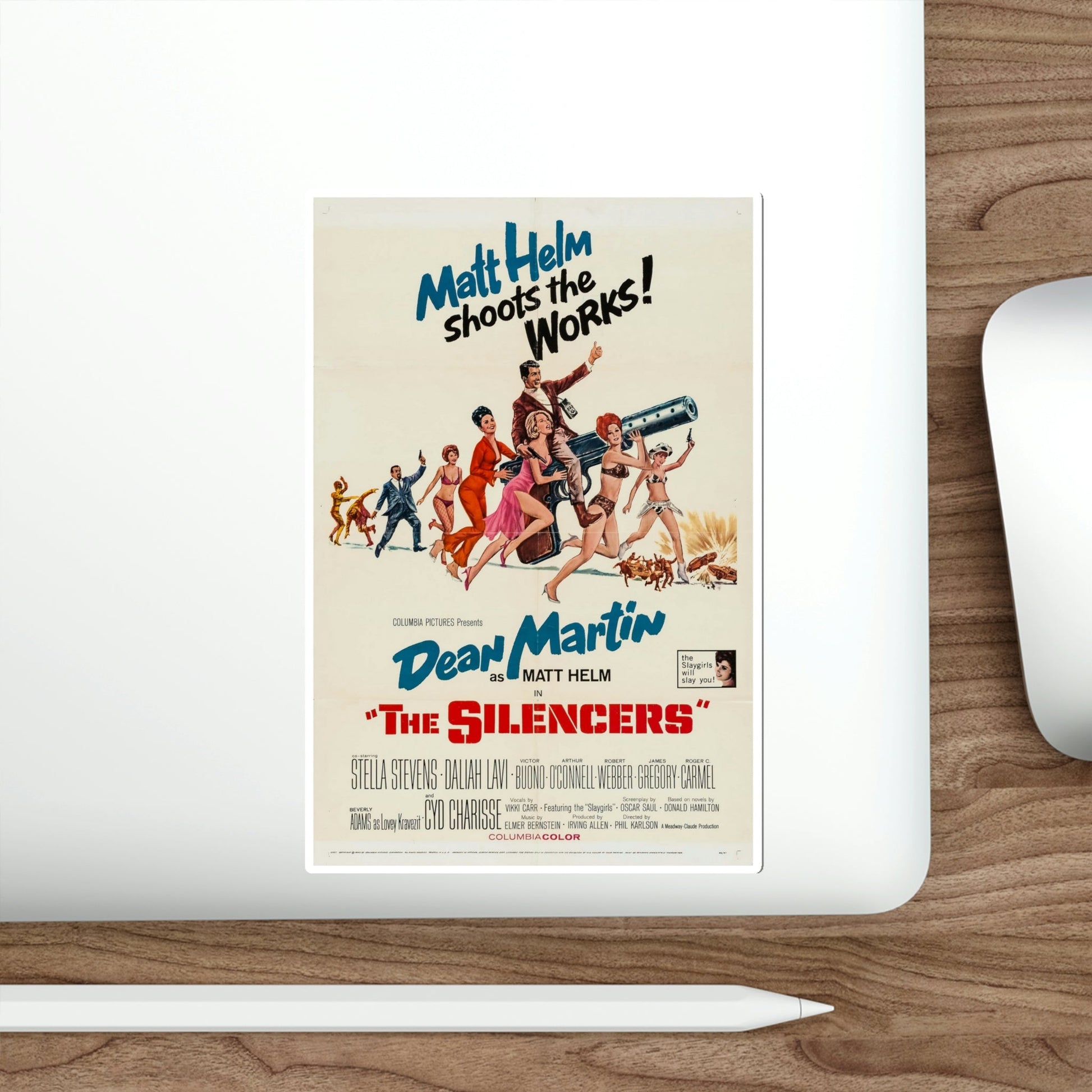 The Silencers 1966 Movie Poster STICKER Vinyl Die-Cut Decal-The Sticker Space