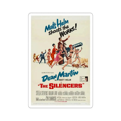 The Silencers 1966 Movie Poster STICKER Vinyl Die-Cut Decal 4 Inch - The Sticker Space