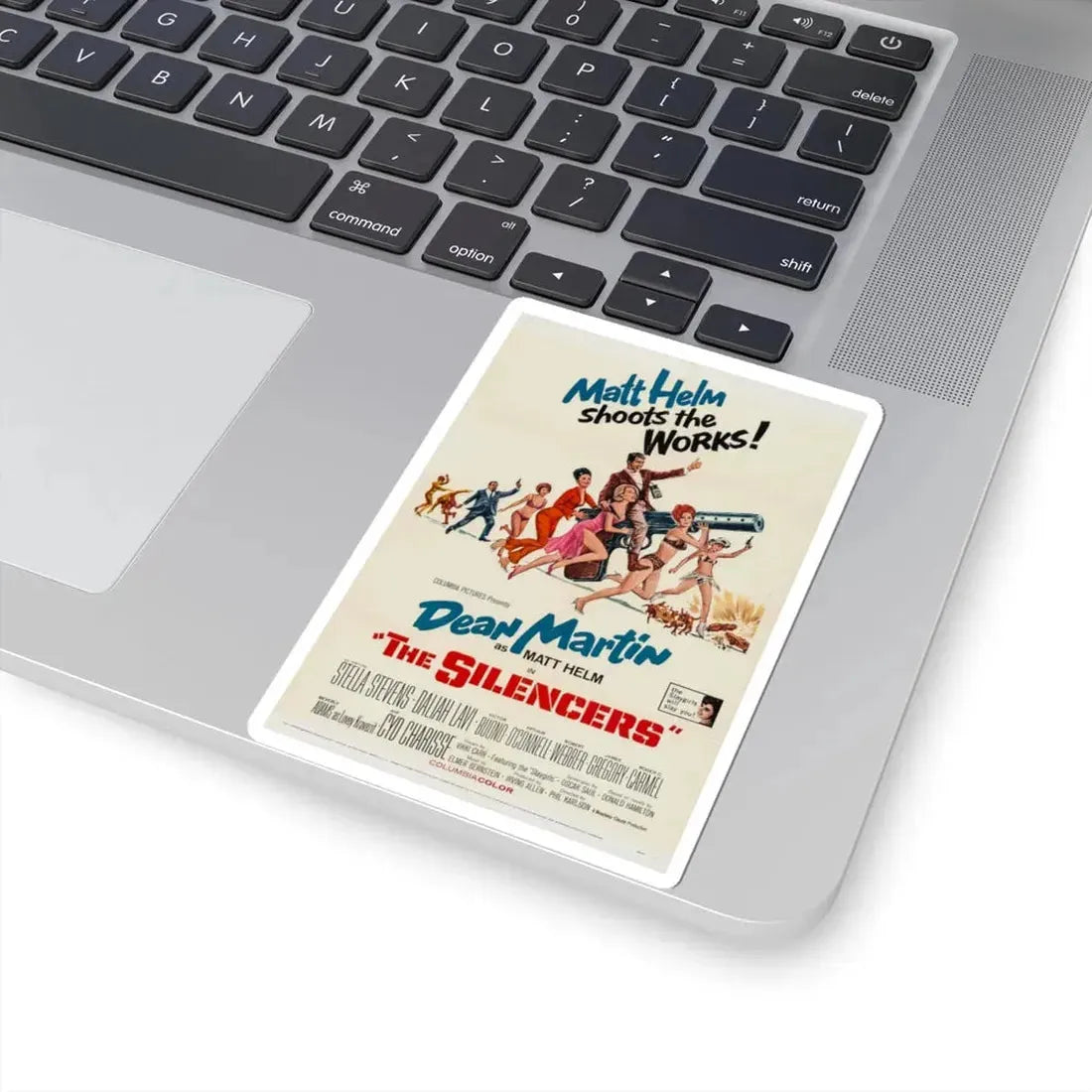 The Silencers 1966 Movie Poster - STICKER Vinyl Kiss-Cut Decal - The Sticker Space