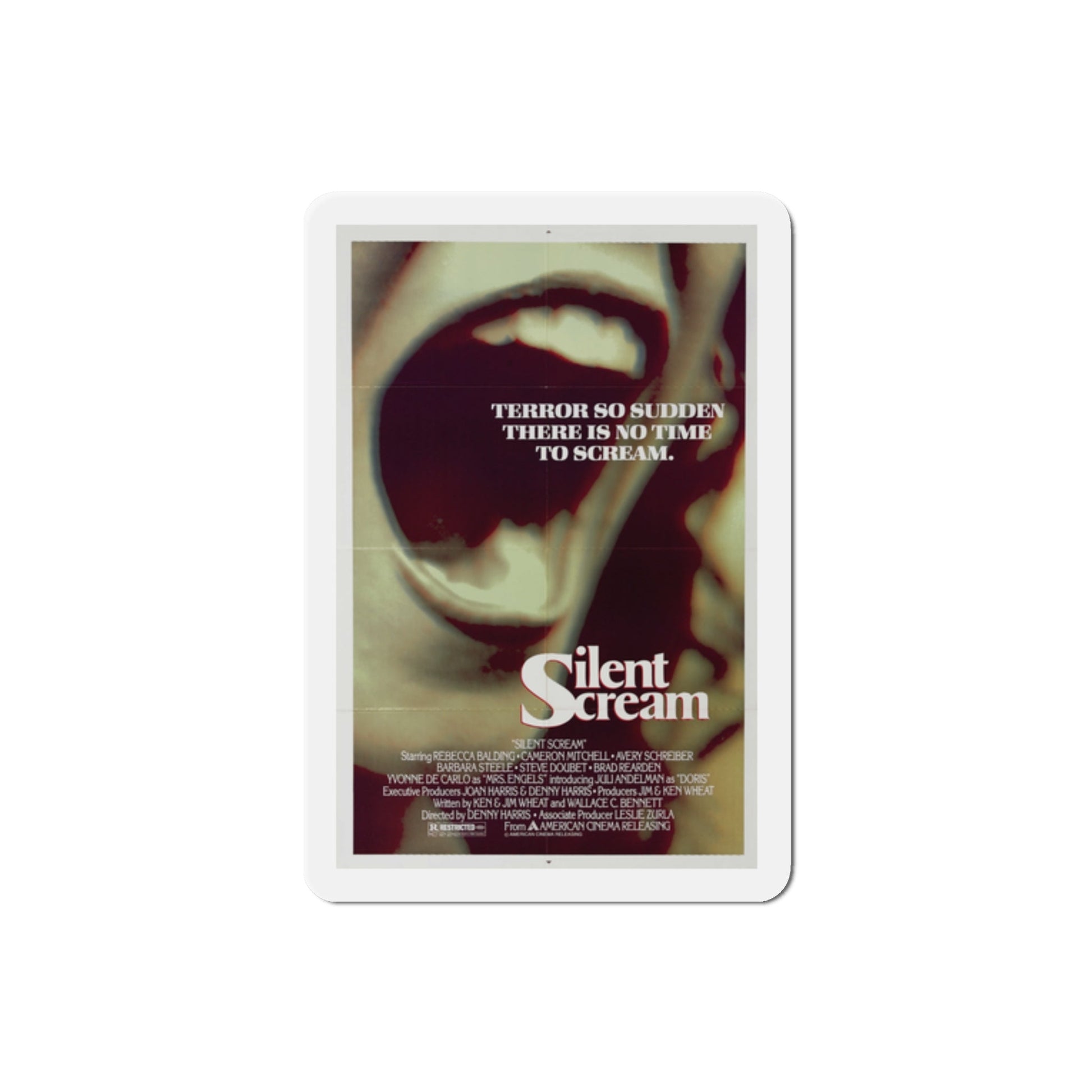 The Silent Scream 1979 Movie Poster Die-Cut Magnet-2" x 2"-The Sticker Space