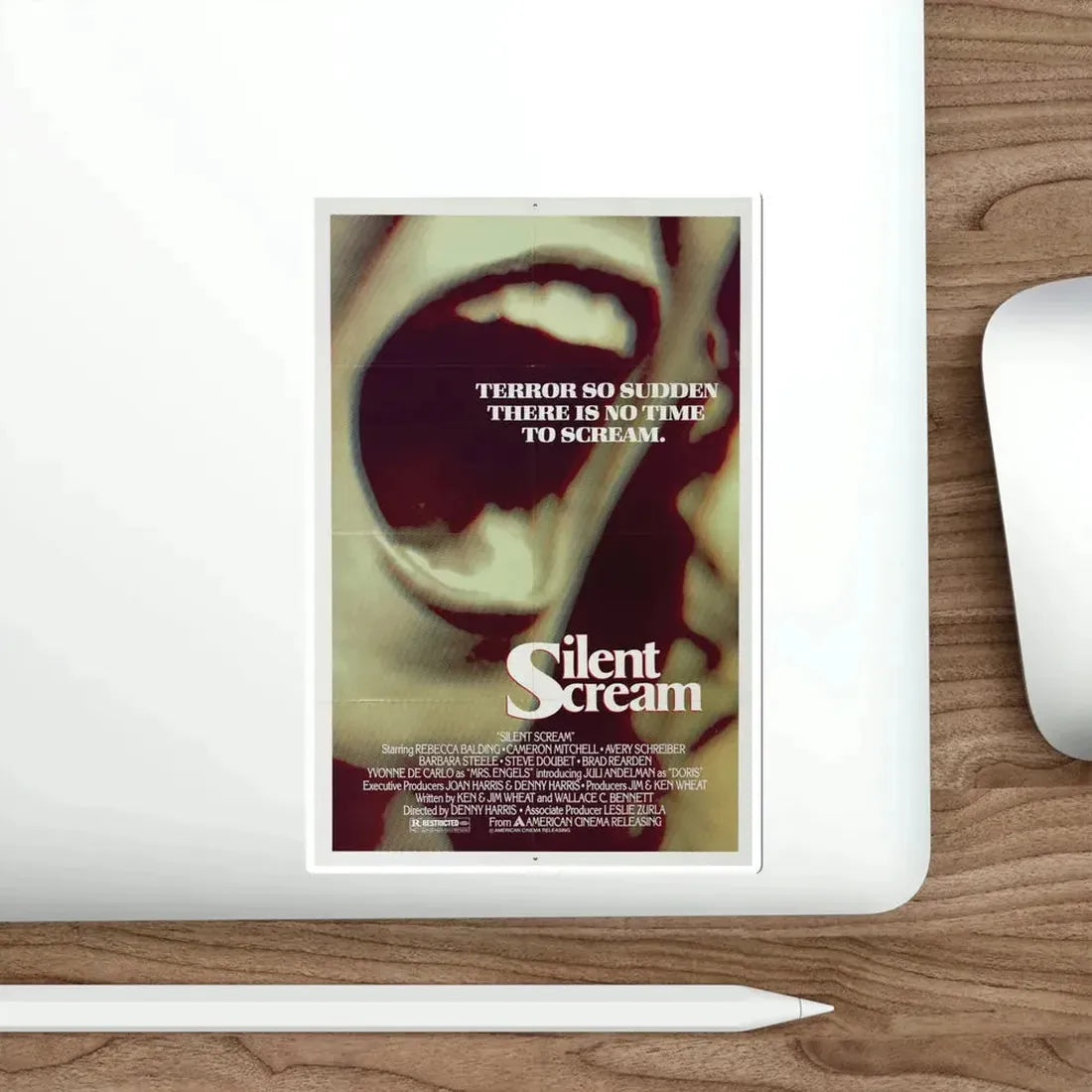 The Silent Scream 1979 Movie Poster STICKER Vinyl Die-Cut Decal - The Sticker Space