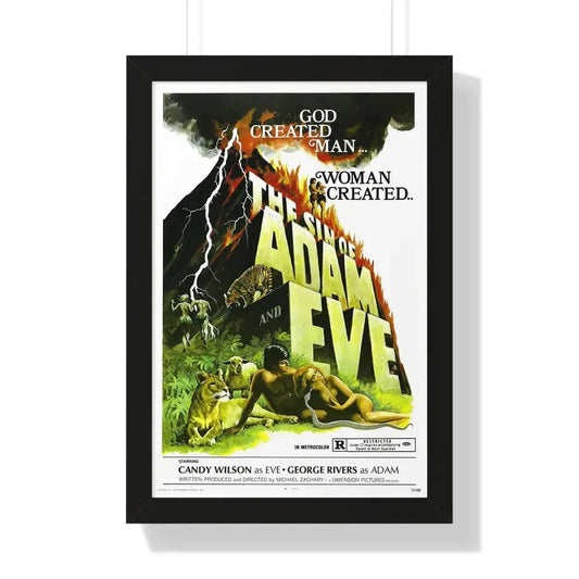 THE SIN OF ADAM AND EVE 1969 - Framed Movie Poster 16″ x 24″ Black - The Sticker Space