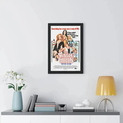THE SINGLE GIRLS 1973 - Framed Movie Poster - The Sticker Space
