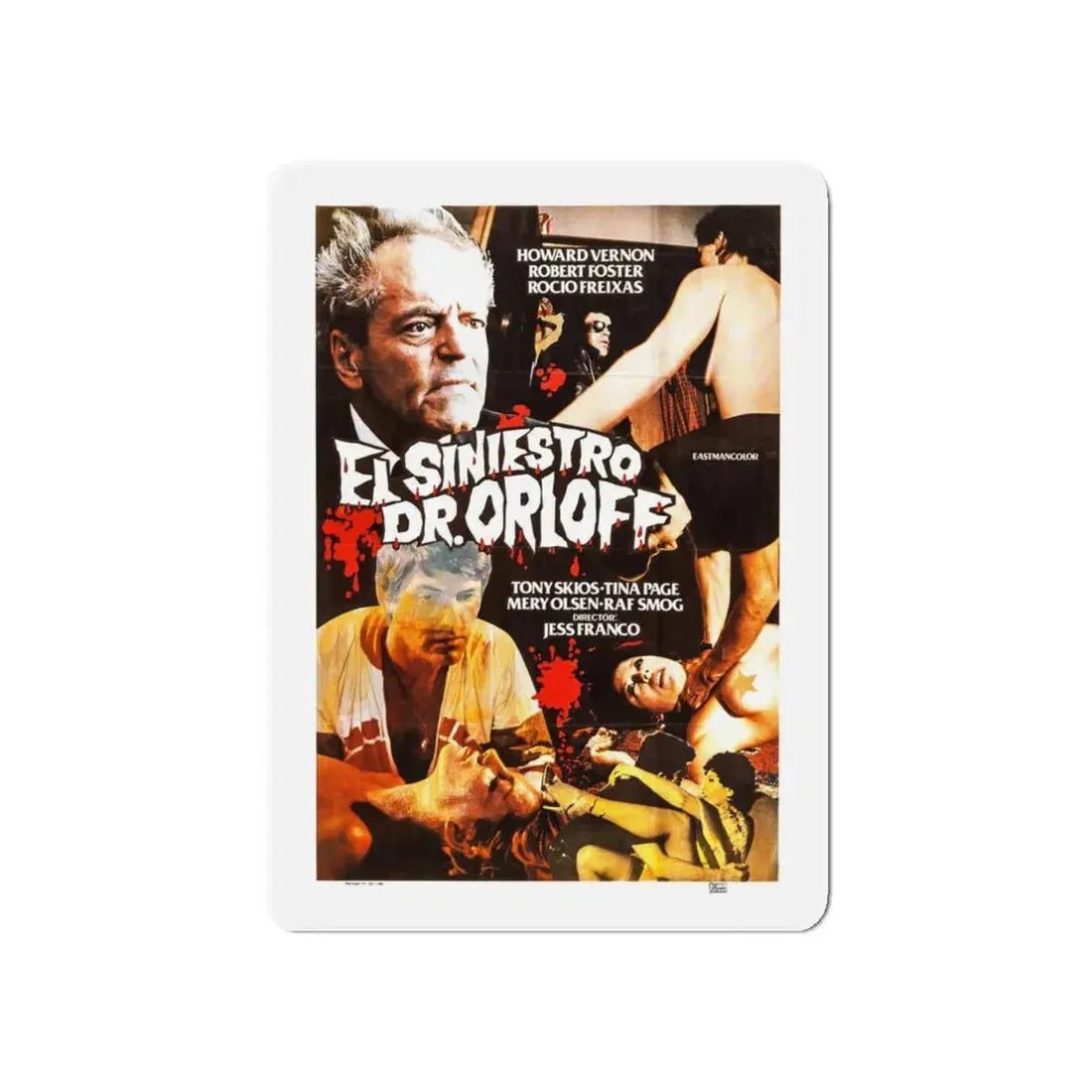 THE SINISTER DR. ORLOFF 1984 Movie Poster - Refrigerator Magnet 5 Inch - The Sticker Space
