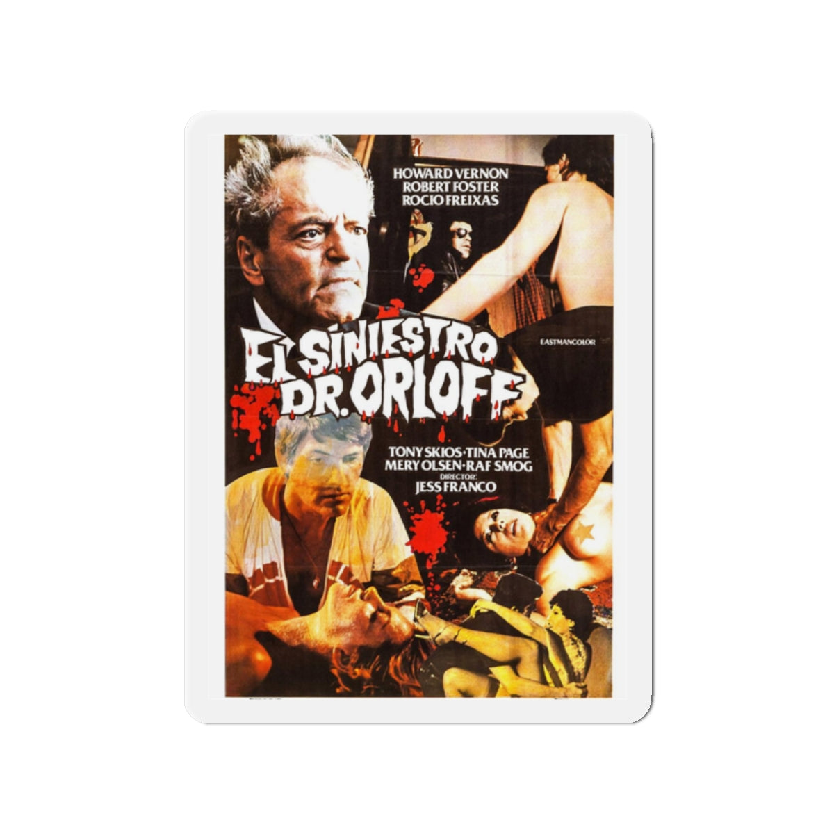 THE SINISTER DR. ORLOFF 1984 Movie Poster - Refrigerator Magnet