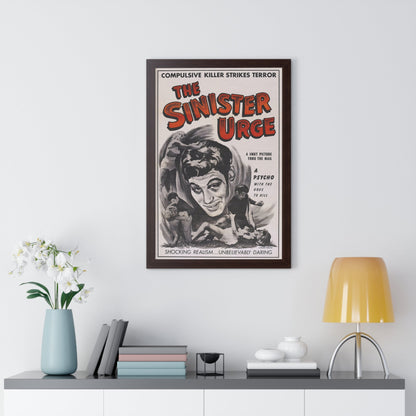 THE SINISTER URGE 1960 - Framed Movie Poster-The Sticker Space