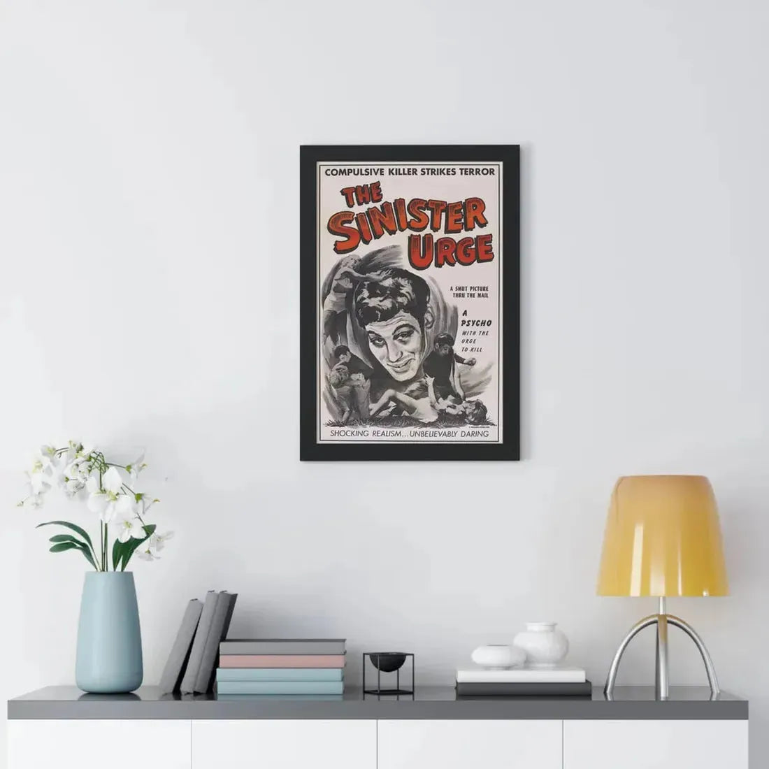 THE SINISTER URGE 1960 - Framed Movie Poster - The Sticker Space