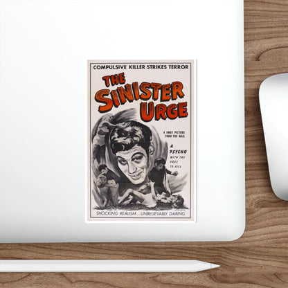 THE SINISTER URGE 1960 Movie Poster STICKER Vinyl Die-Cut Decal-The Sticker Space