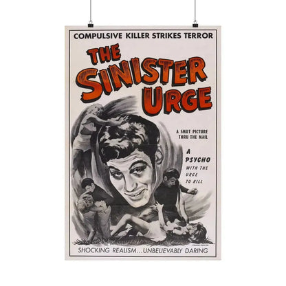 THE SINISTER URGE 1960 - Paper Movie Poster 20″ x 30″ Matte - The Sticker Space
