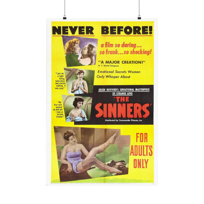 THE SINNERS 1949 - Paper Movie Poster-24″ x 36″-The Sticker Space