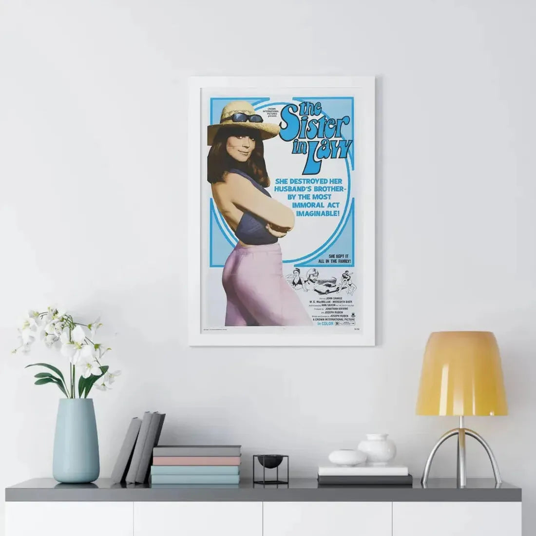 THE SISTER IN LAW 1974 - Framed Movie Poster - The Sticker Space